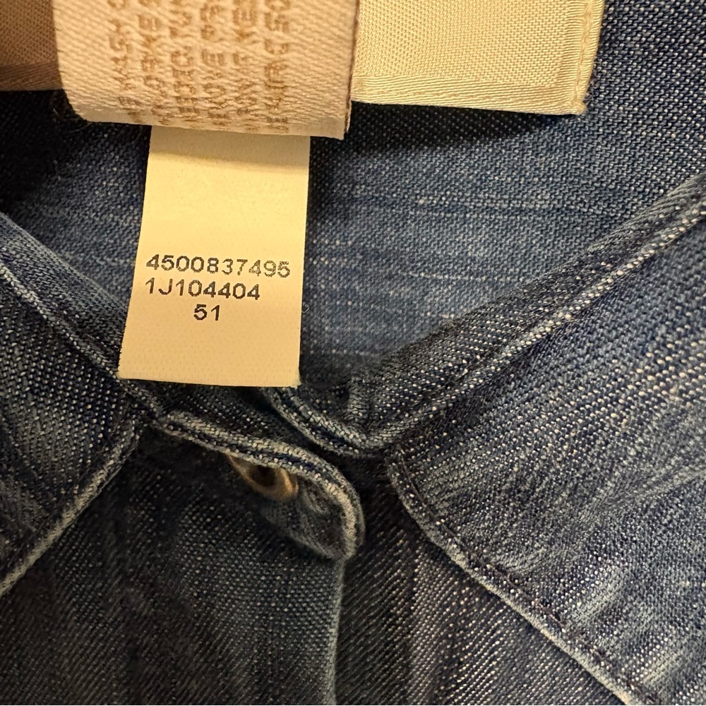 Chico's Indigo Blue Denim Button-Front Shirt - Picture 8 of 16